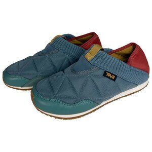 Teva Ember Moc Slip-On Shoes Women’s Size 6 Blue Quilted Camp Slippers Casual